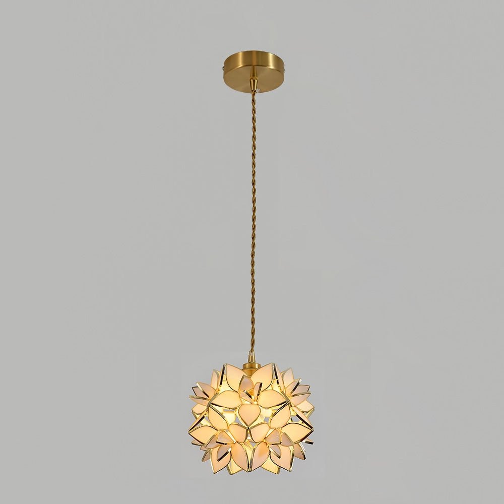 elegante kapiz hanglamp voor een betoverende sfeer