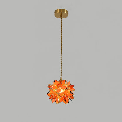 Elegante Kapiz Hanglamp voor een Betoverende Sfeer