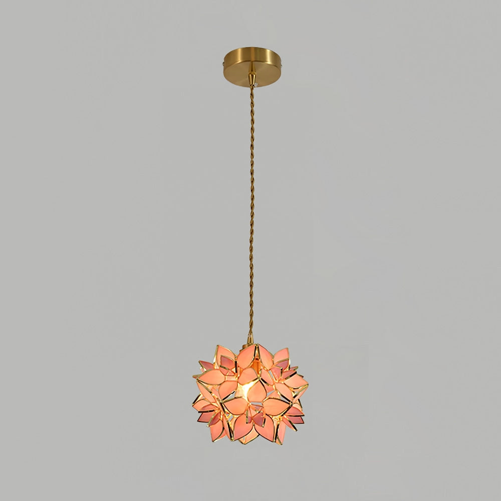 elegante kapiz hanglamp voor een betoverende sfeer