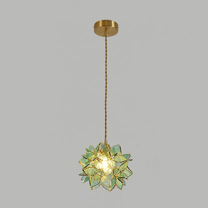 Elegante Kapiz Hanglamp voor een Betoverende Sfeer