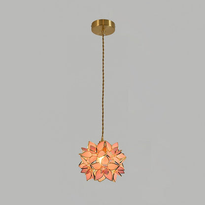 Elegante Kapiz Hanglamp voor een Betoverende Sfeer