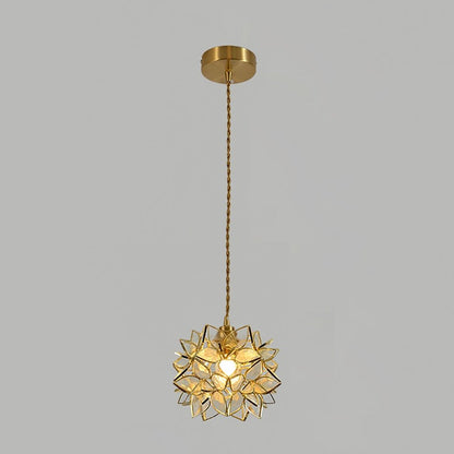 Elegante Kapiz Hanglamp voor een Betoverende Sfeer