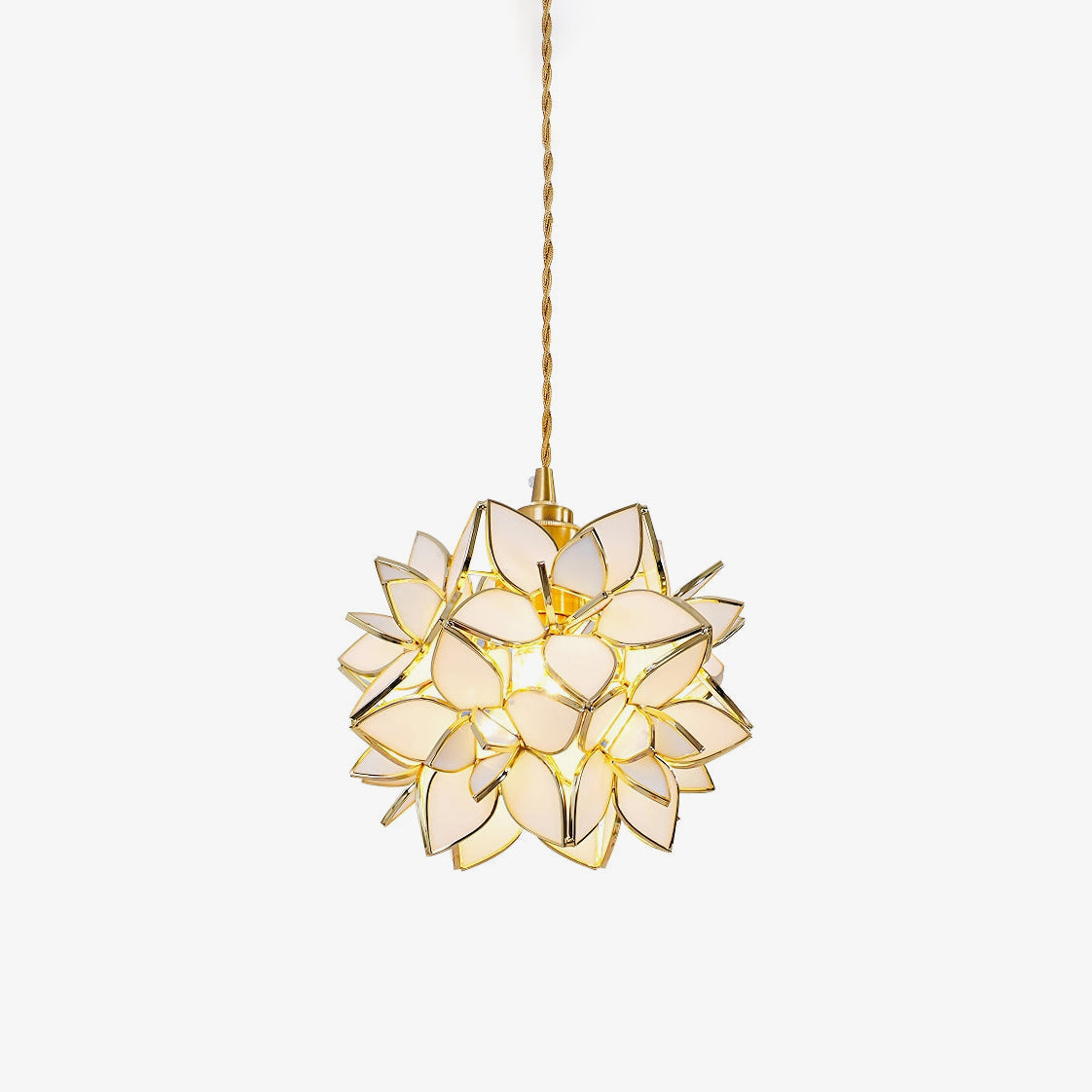 elegante kapiz hanglamp voor een betoverende sfeer