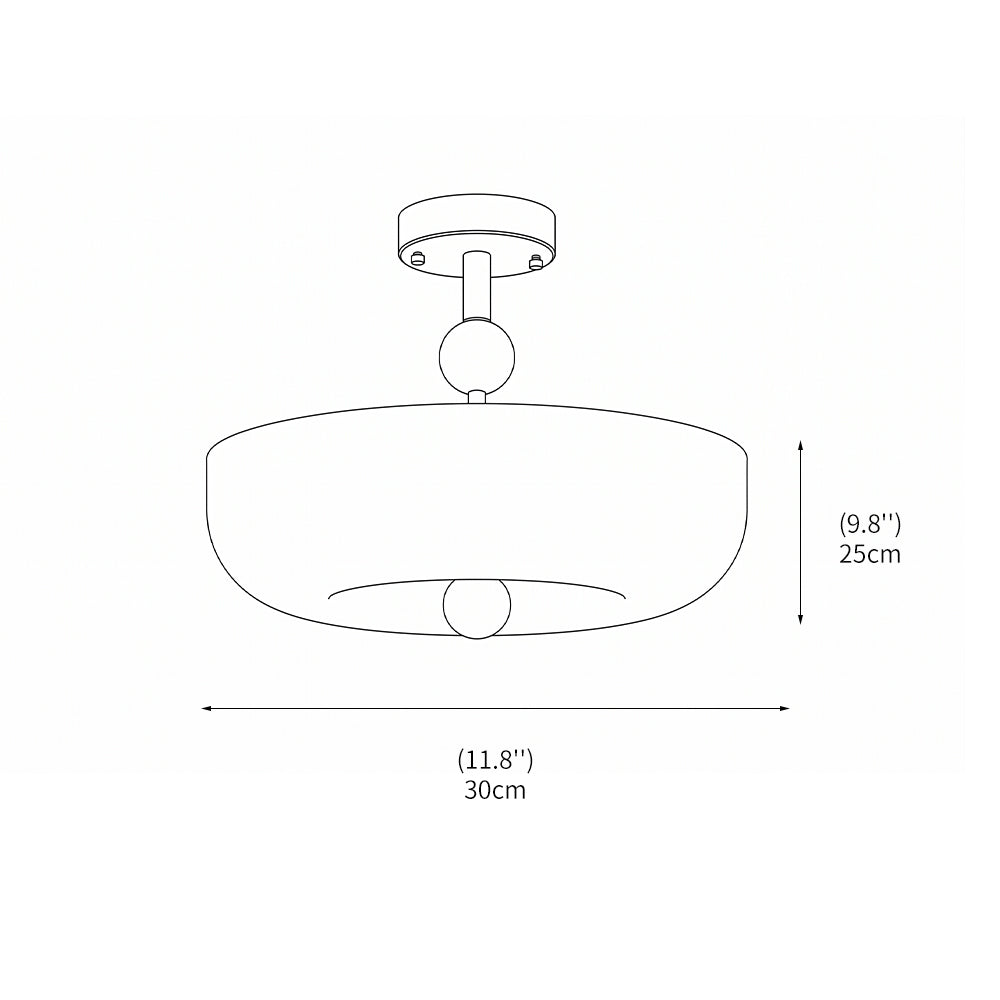 Close-up van de fitting en glazen structuur van de plafondlamp