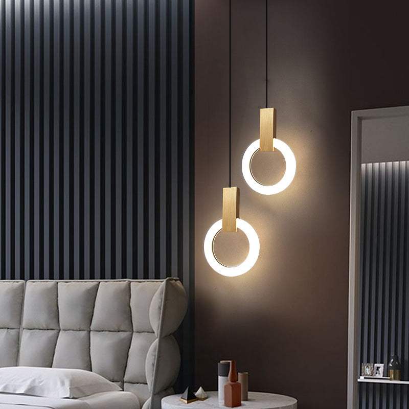 elegante nordic ring led hanglamp voor een moderne sfeer