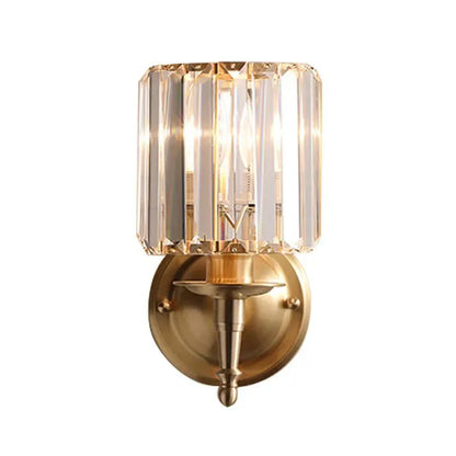 Elegante vintage kristallen wandlamp voor een luxueuze sfeer