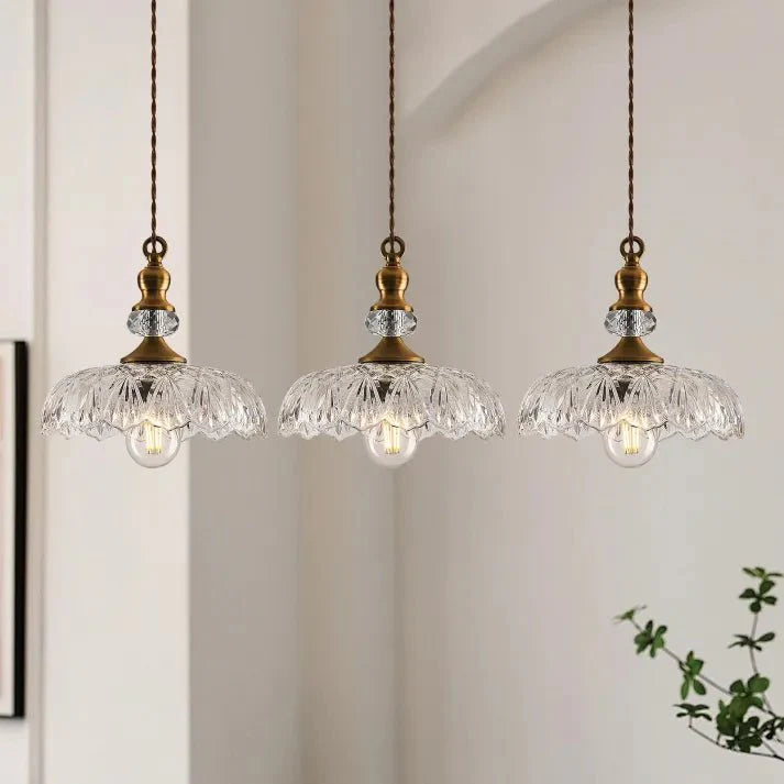 stijlvolle mid century mini keukeneiland glazen hanglamp voor een gezellige sfeer