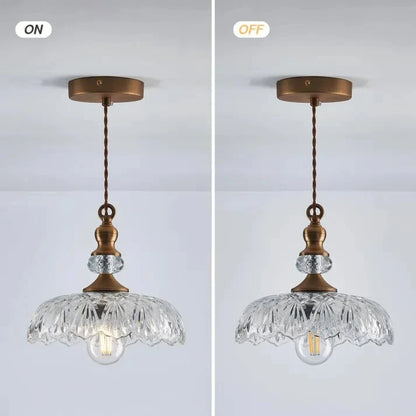 Stijlvolle Mid Century Mini Keukeneiland Glazen Hanglamp voor een Gezellige Sfeer