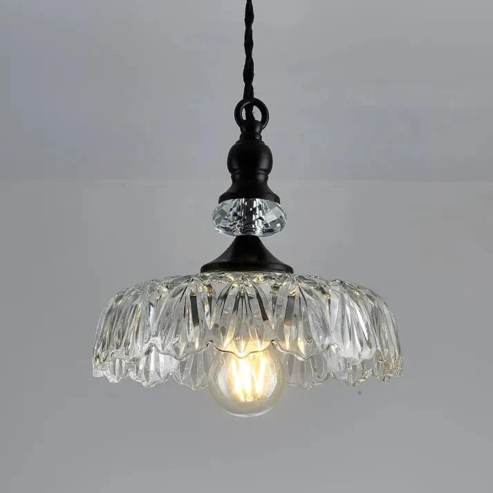 stijlvolle mid century mini keukeneiland glazen hanglamp voor een gezellige sfeer