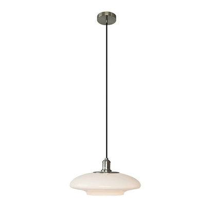 Stijlvolle moderne hanglamp in elegant wit glas