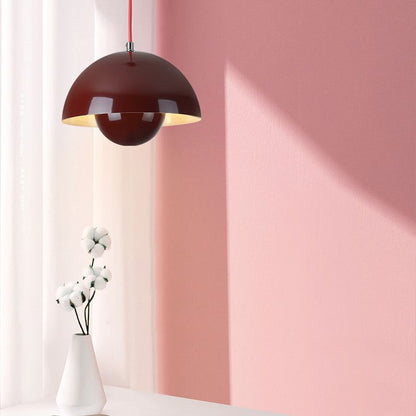 Stijlvolle Aurora Hanglamp met Bloempot voor een Sfeervolle Slaapkamer