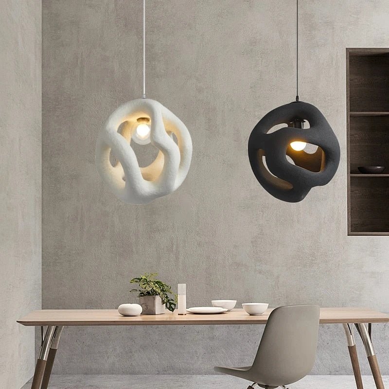 elegante wabi sabi hanglamp voor een rustieke sfeer