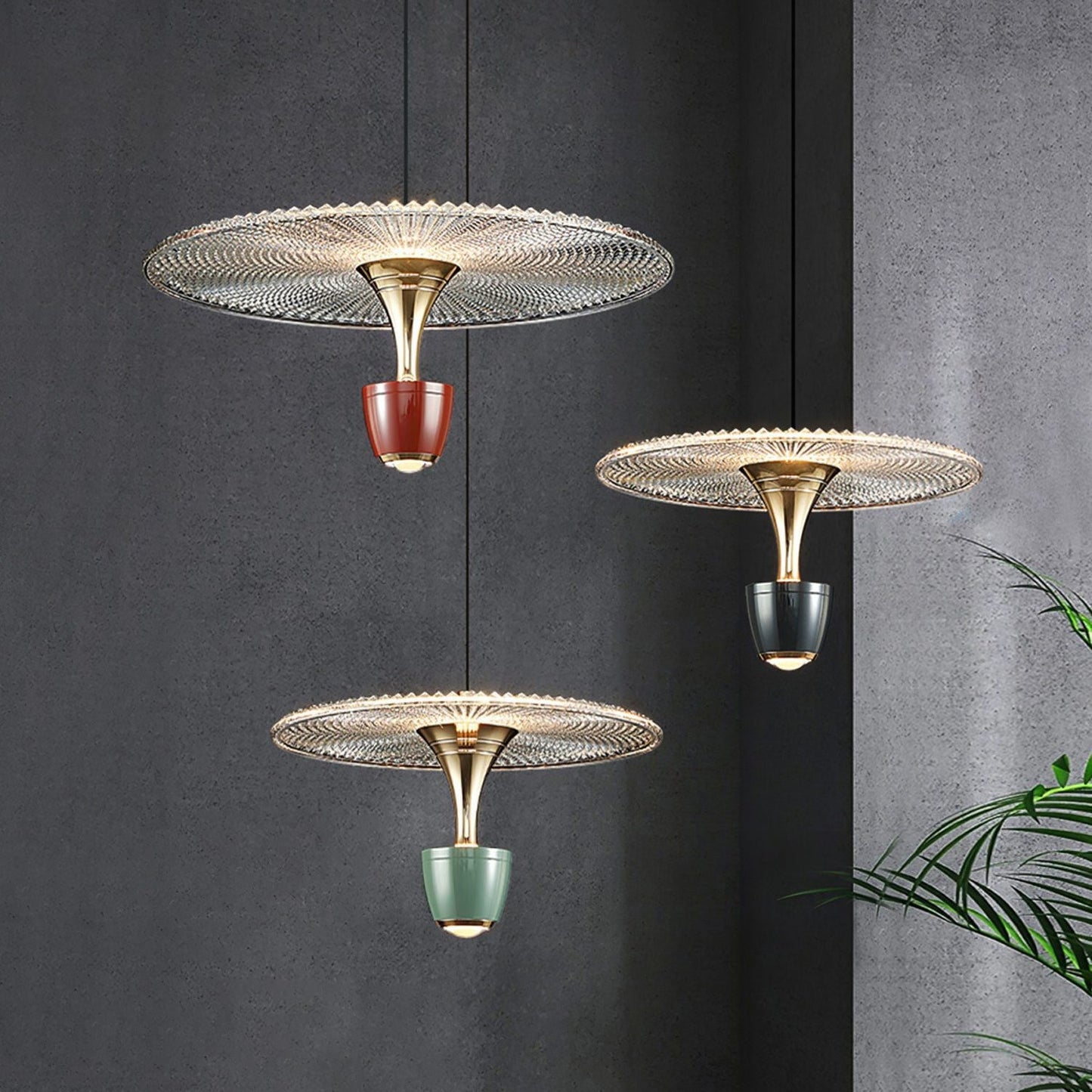 stijlvolle moderne led schijf hanglamp voor een stralend interieur