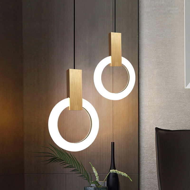 elegante nordic ring led hanglamp voor een moderne sfeer