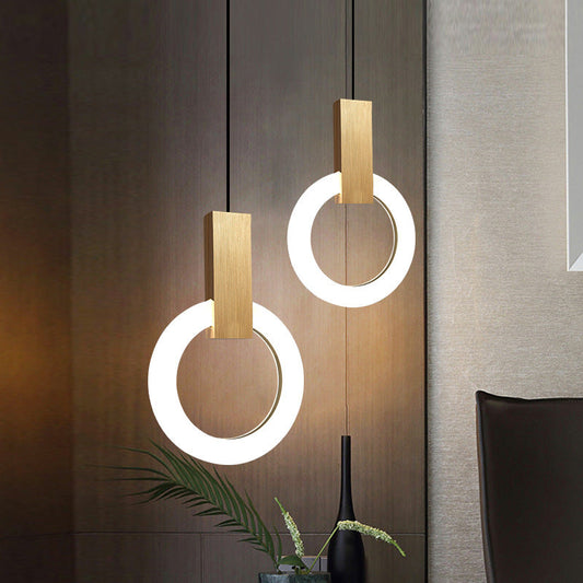 Elegante Nordic Ring Led Hanglamp voor een moderne sfeer