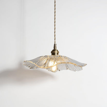 Elegante glazen hanglamp voor een sfeervol interieur