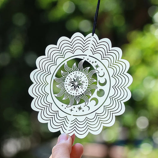 Rvs windspinner vogelverjager met 3D spiegelreflectie voor buiten