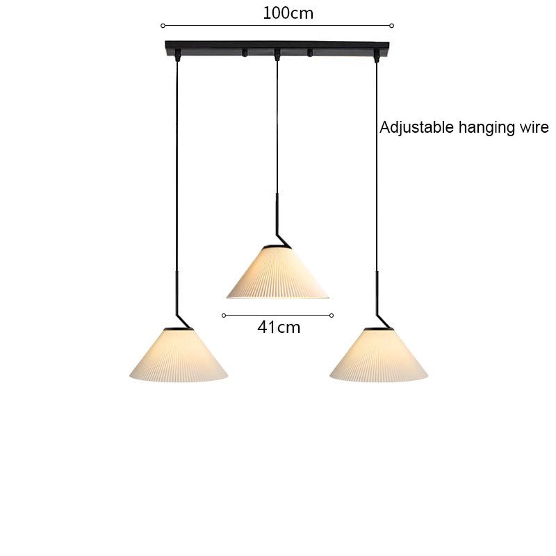 stijlvolle nordic geplooide crème hanglamp voor een elegante sfeer