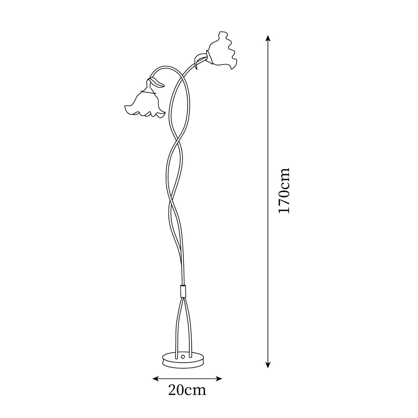 elegante calla bloemen vloerlamp voor een sfeervolle interieurverlichting