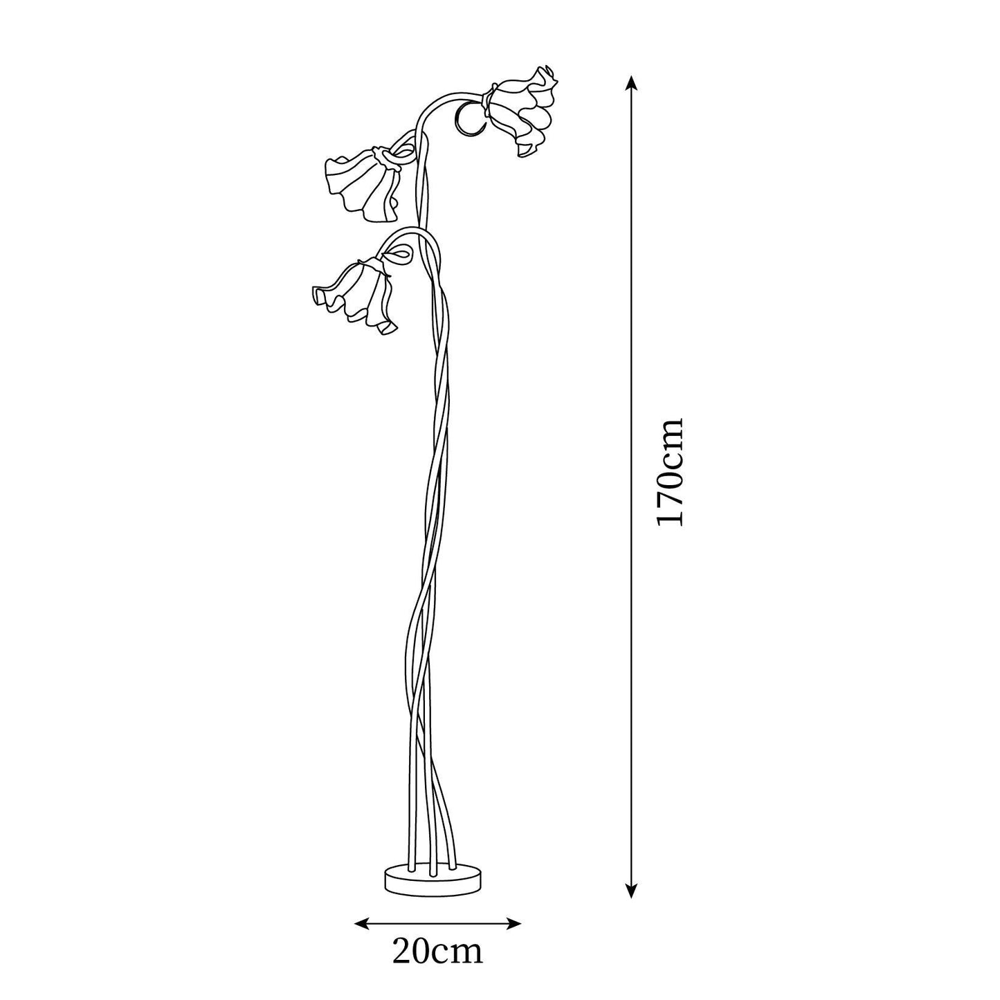 elegante calla bloemen vloerlamp voor een sfeervolle interieurverlichting