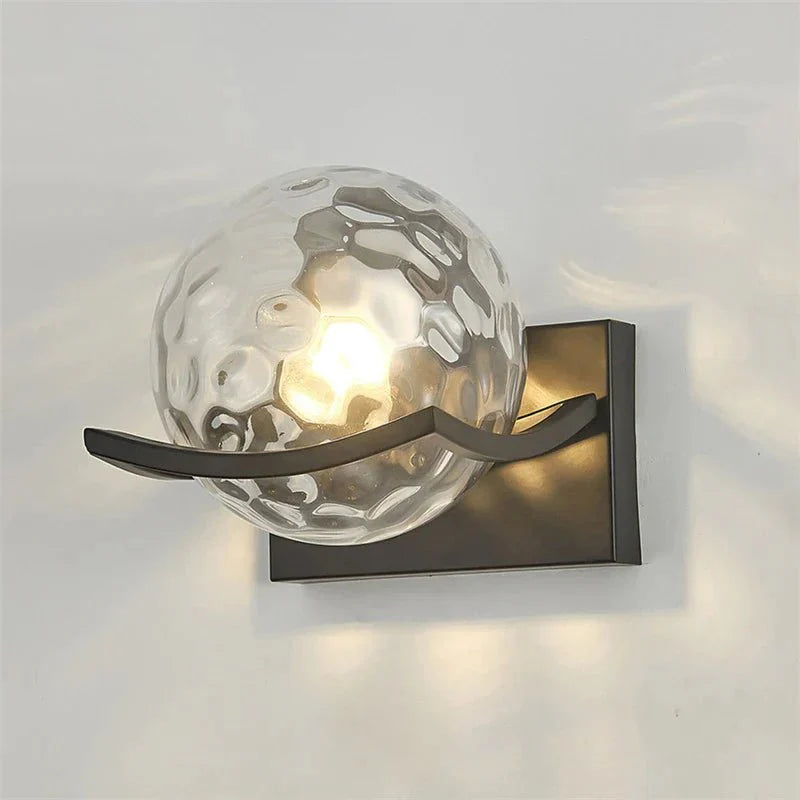 stijlvolle moderne led wandlamp van glas