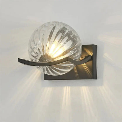 Stijlvolle moderne LED wandlamp van glas