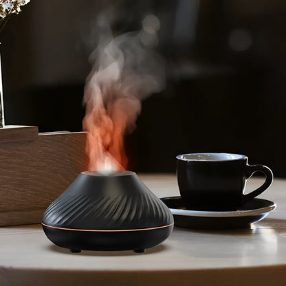 Aroma diffuser met zachte mistuitvoer en sfeervolle ledverlichting