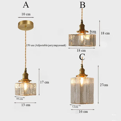 Fatima - Stijlvolle Retro Glazen Hanglamp voor een Verfijnde Sfeer