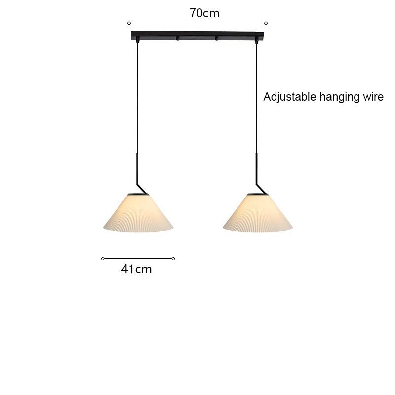 stijlvolle nordic geplooide crème hanglamp voor een elegante sfeer