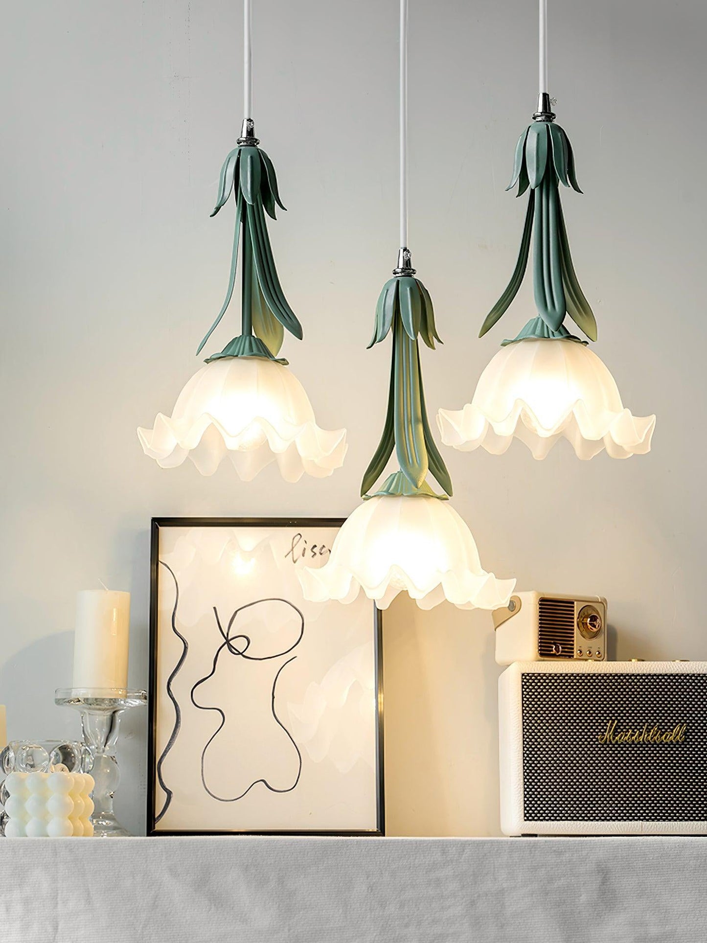 elegante lelietjes-van-dalen hanglamp voor een sfeervolle verlichting