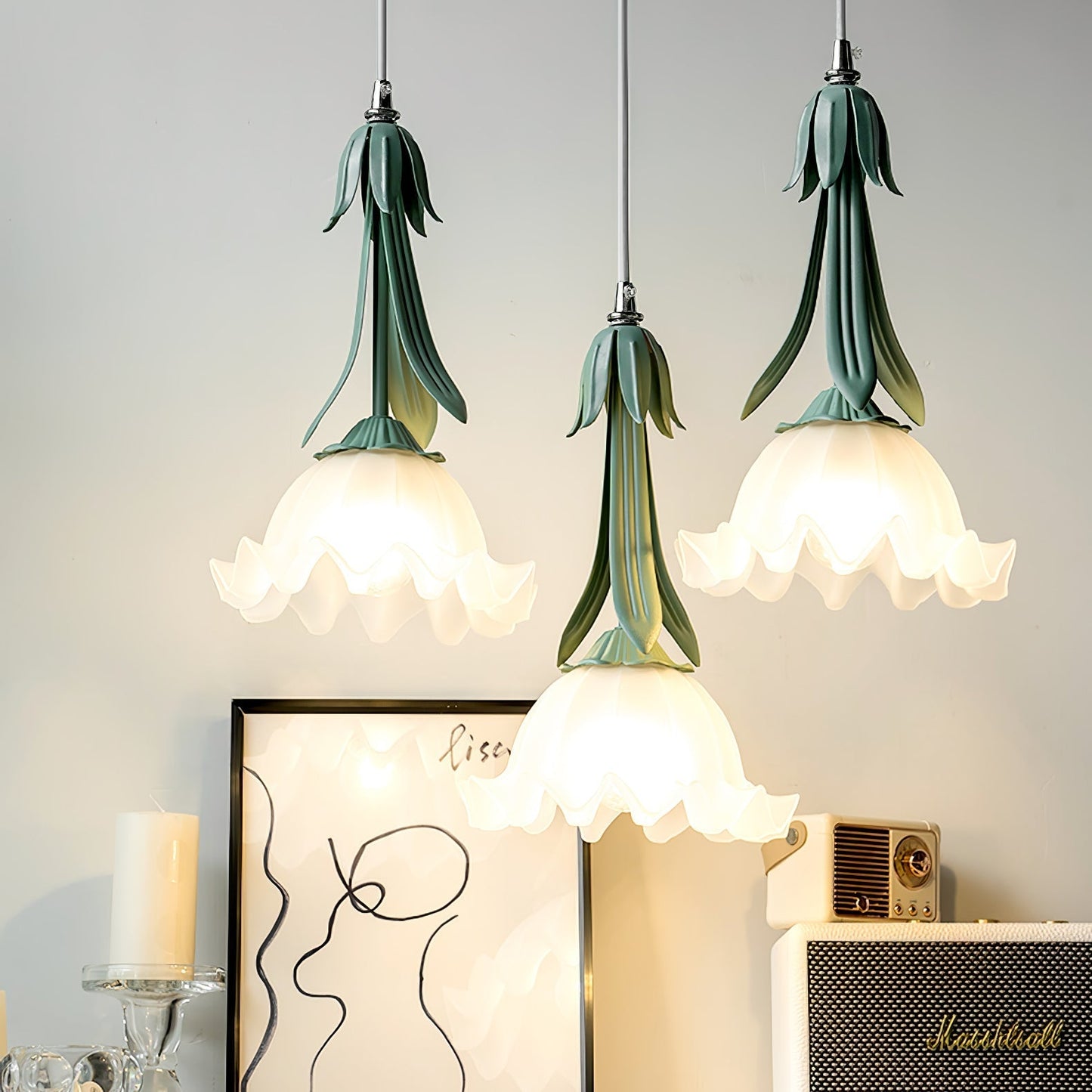 elegante lelietjes-van-dalen hanglamp voor een sfeervolle verlichting