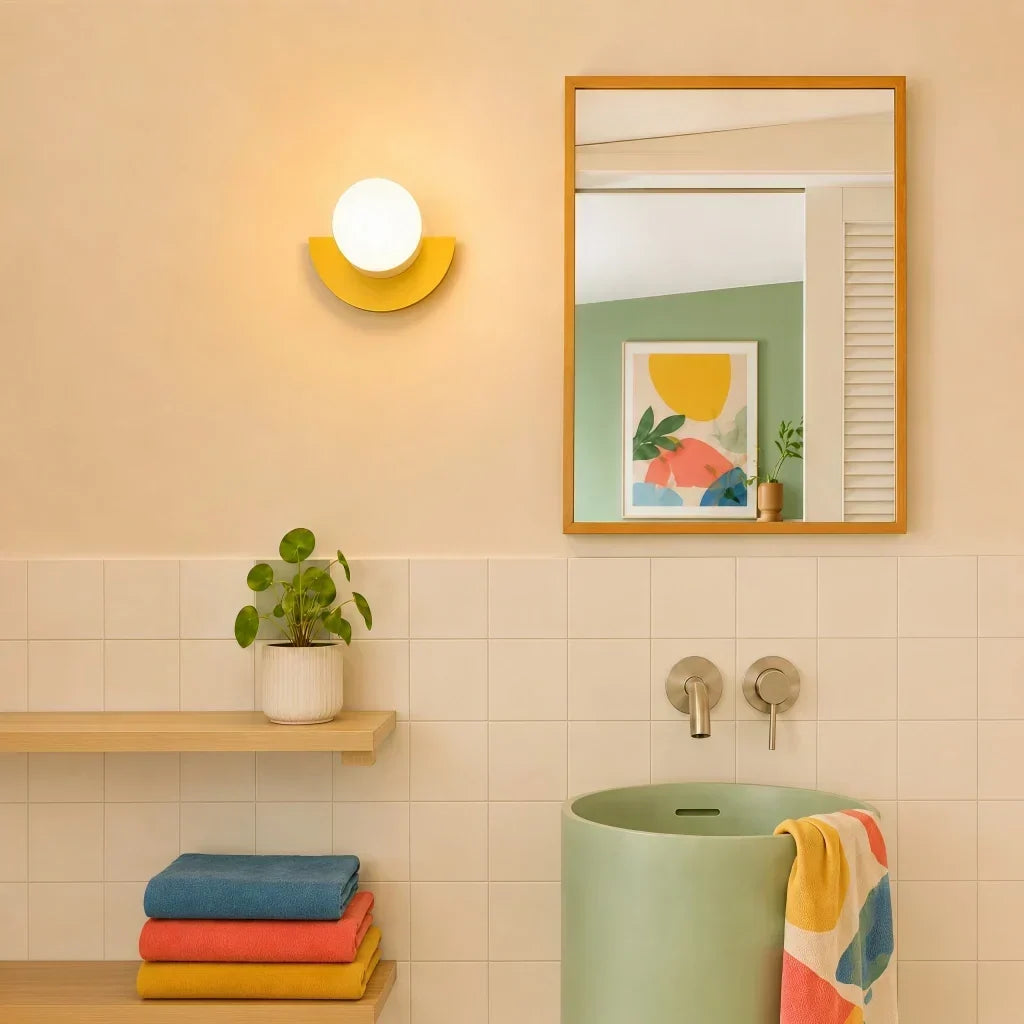 decoratieve verlichting aan de muur met een minimalistische uitstraling