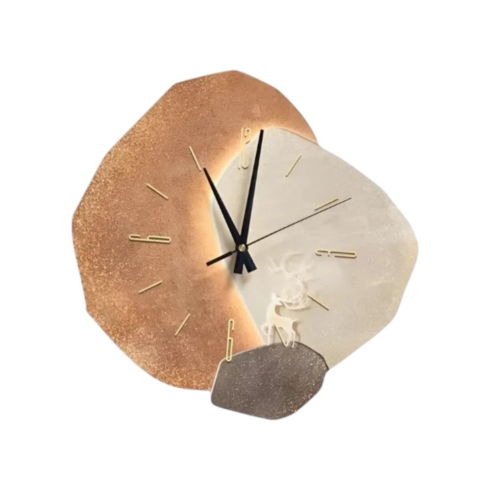 Design wandklok met maanmotief als stijlvolle muurdecoratie