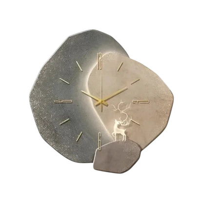 Wandklok Minimalistisch Met Maanmotief