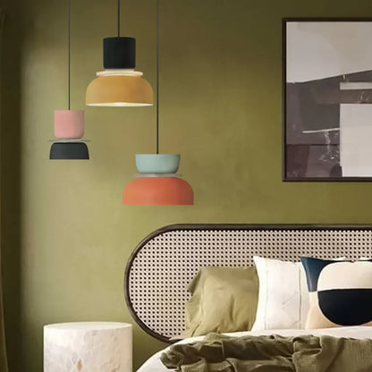 Dulcy Scandinavische Hanglamp met Kleurblokstijl