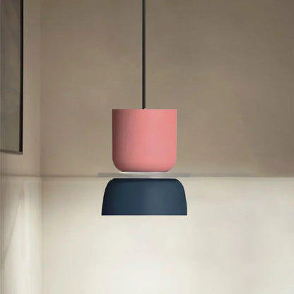 Dulcy Scandinavische Hanglamp met Kleurblokstijl