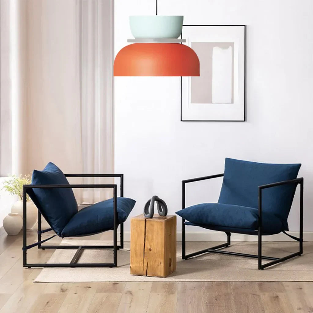 dulcy scandinavische hanglamp met kleurblokstijl