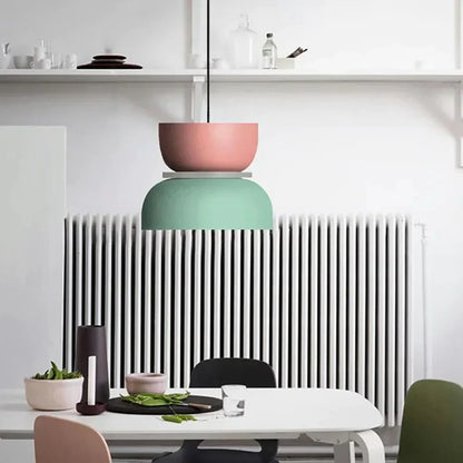 Dulcy Scandinavische Hanglamp met Kleurblokstijl