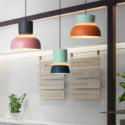 Dulcy Scandinavische Hanglamp met Kleurblokstijl