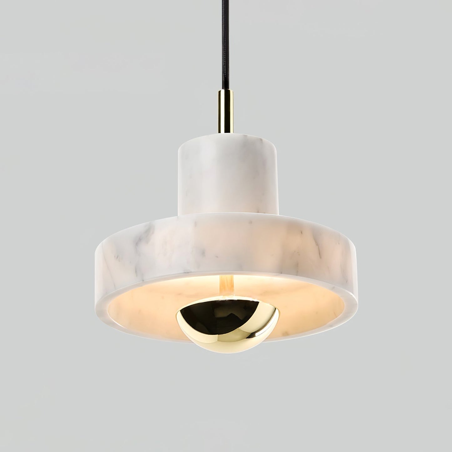 elegante marmeren aura hanglamp voor een luxe sfeer