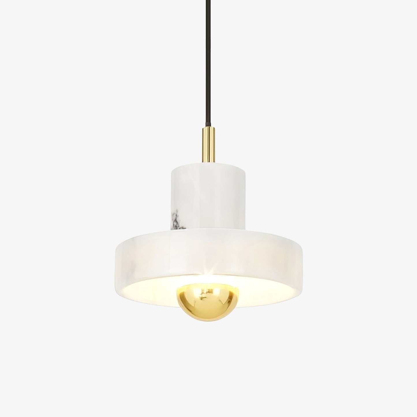 elegante marmeren aura hanglamp voor een luxe sfeer