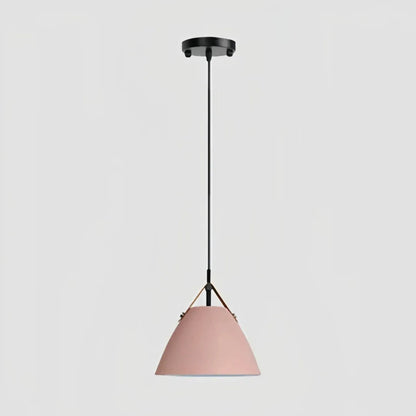 Pendellamp met ronde vorm en moderne macaronuitstraling