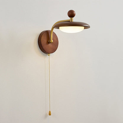 Wandlamp Hout En Metaal Met Geïntegreerde Led