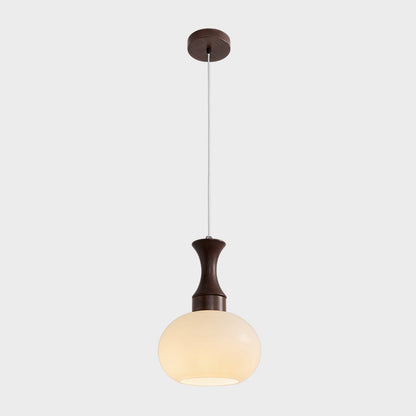 Hanglamp Hout En Glas