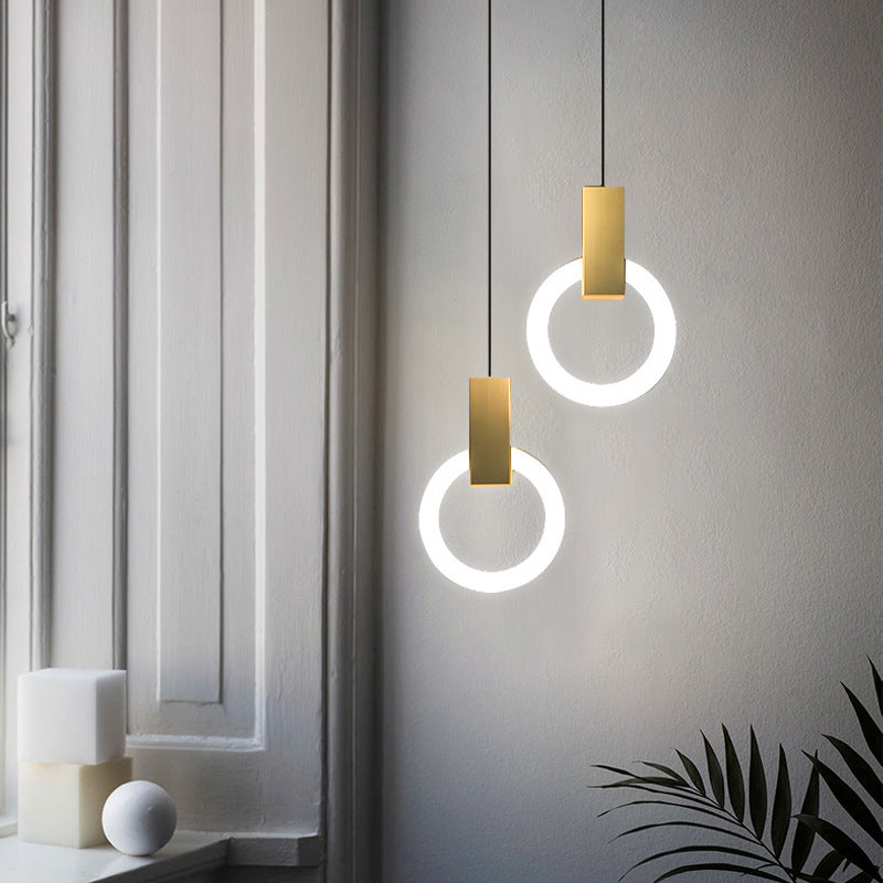 elegante nordic ring led hanglamp voor een moderne sfeer