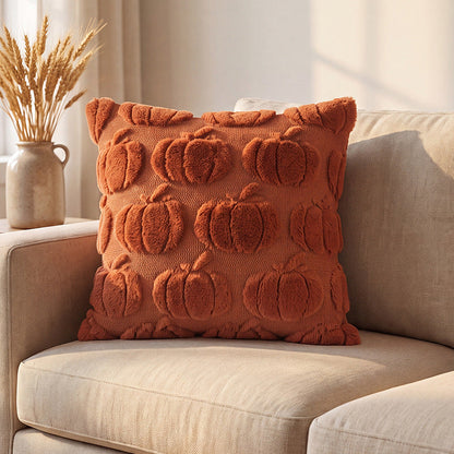 Decoratief Pluche Kussen Met Pompoenmotief