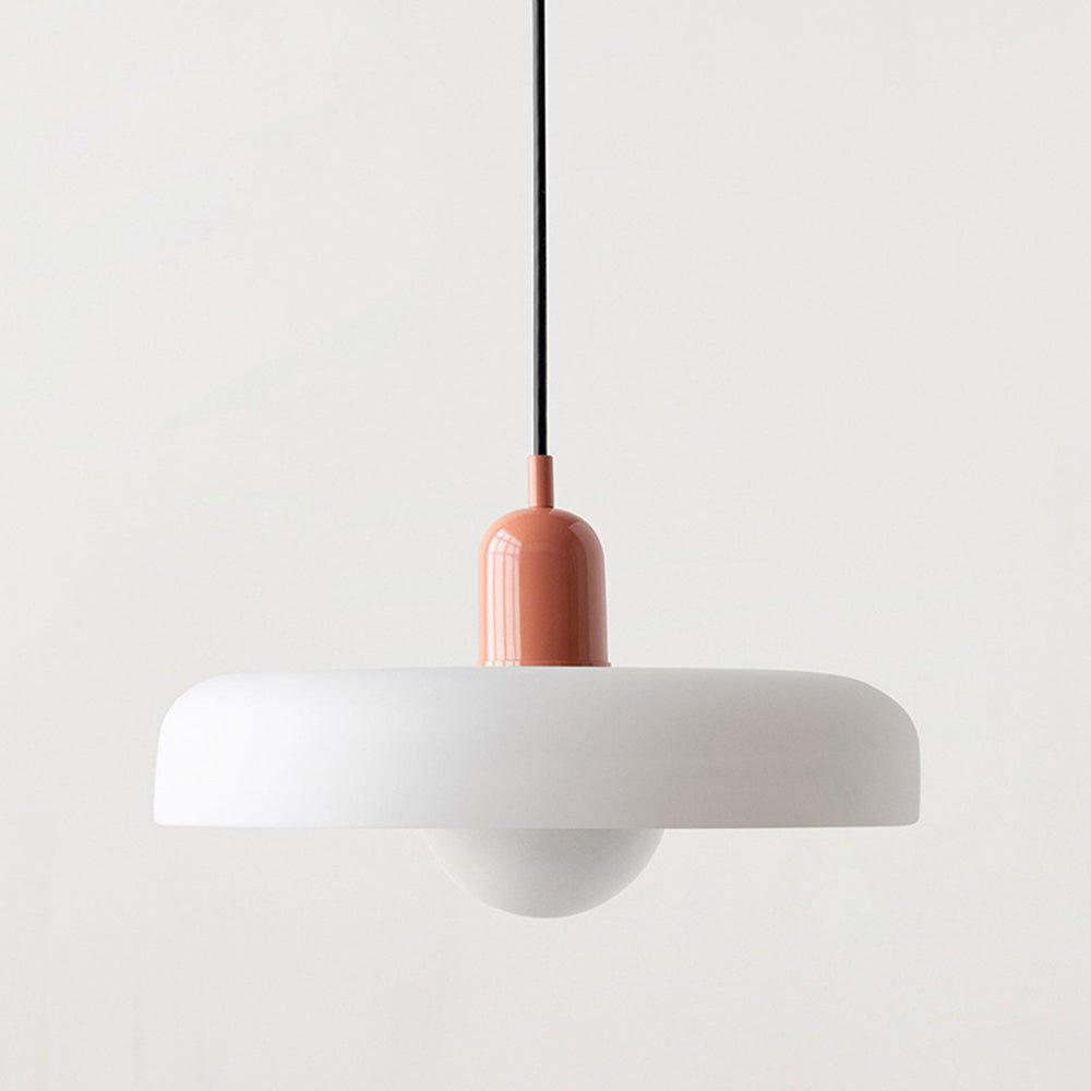 stijlvolle bauhaus hanglamp van elegante kleurige glas