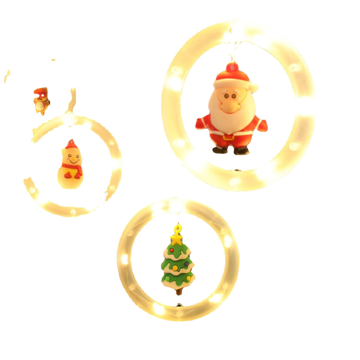 Eenvoudig op te hangen kerstversiering met USB-voeding