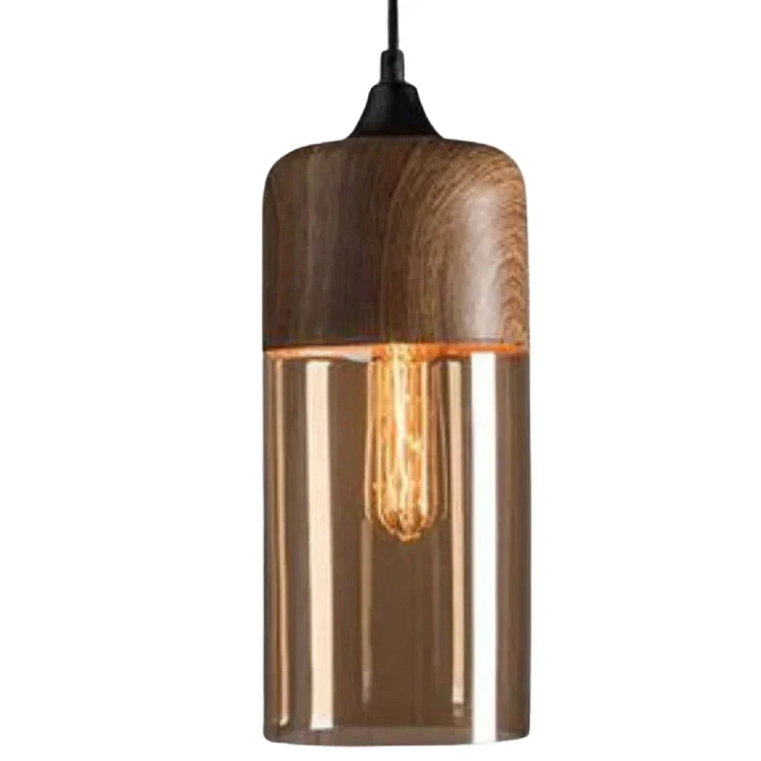 Hanglamp met getint glas voor sfeervolle verlichting