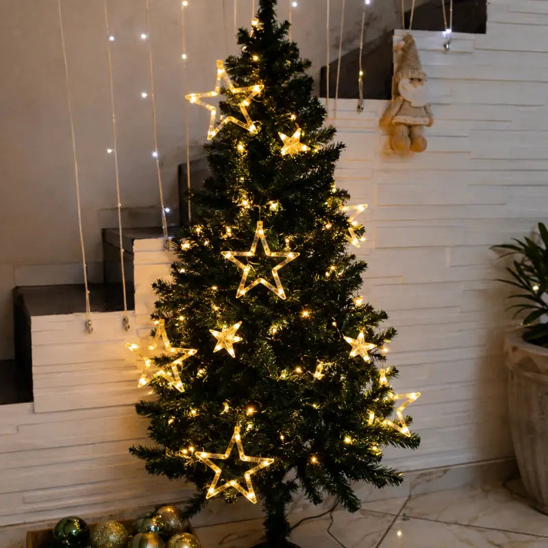 sterrenlichtgordijn als sfeervolle decoratie voor de feestdagen